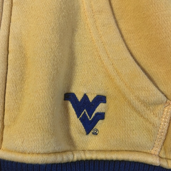 West Virginia Mountaineers Yellow‎ Nike Women’s Zip up Hoodie Size XS - Picture 2 of 9